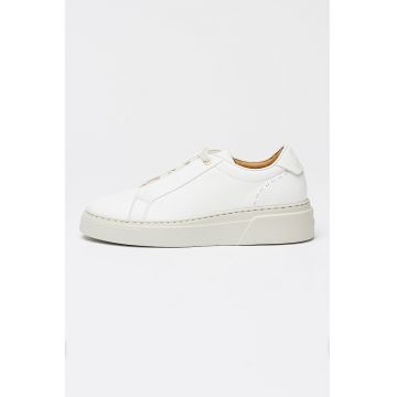 Pantofi sport low-cut din piele Gabry - Alb