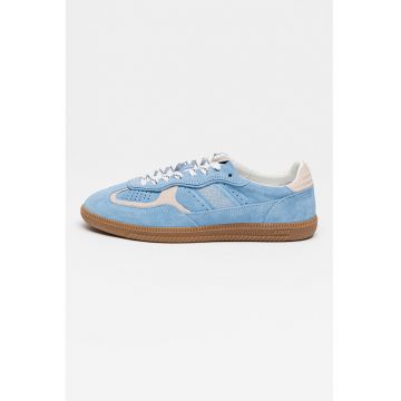 Pantofi sport Tb.490 Rife Cornflower low-cut de piele intoarsa - Albastru pastel/Grej