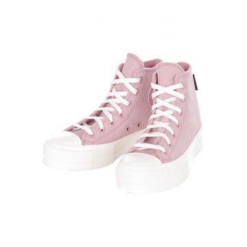 Tenisi dama  Chuck Taylor All Star - cu platforma - textil - roz murdar/alb