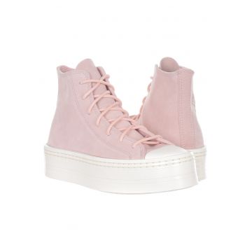 Tenisi dama  Chuck Taylor All Star - piele intoarsa/piele naturala/textil - alb/roz