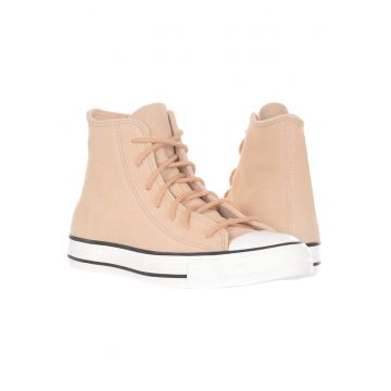 Tenisi dama  Chuck Taylor All Star - piele naturala si textil - bej/alb -