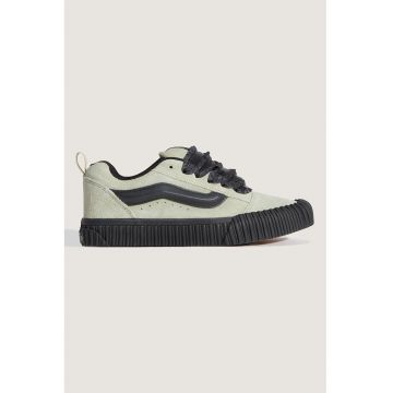 Tenisi din piele intoarsa Knu Skool - Negru - Verde pastel -