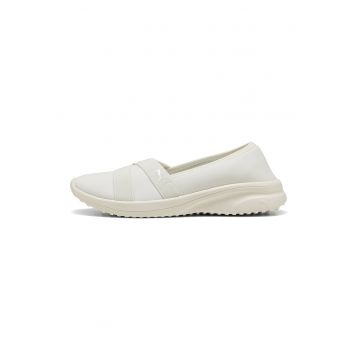 Pantofi slip-on din material textil Adelina 2 - Bej