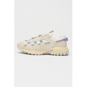 Pantofi sport cu insertii de plasa Outdoor - Albastru lavanda/Alb murdar/Bej deschis