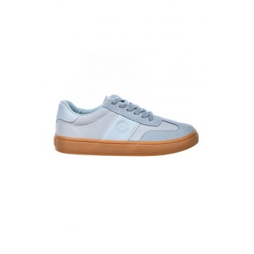 Pantofi sport low-cut cu detaliu logo - Albastru deschis