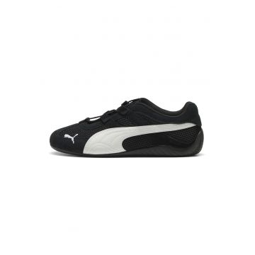 Pantofi sport Speedcat cu garnituri de piele intoarsa - Alb/Negru
