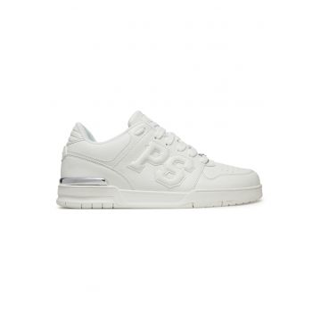 Tenisi barbati  alb - piele ecologica - model White 01 Viper I