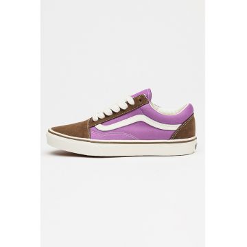 Tenisi cu piele intoarsa Old Skool - Maro/Violet
