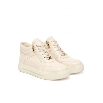 Tenisi dama  170 9-26251-45 - piele naturala - crem