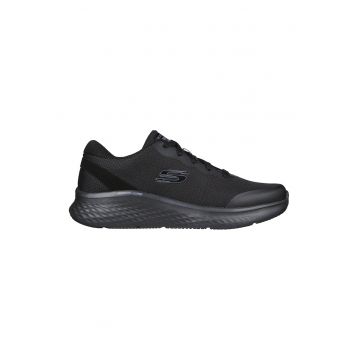 Pantofi sport cu amortizare si detalii peliculizate Skech-Lite Pro - Clear Rush - Negru