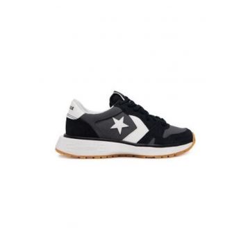 Pantofi sport cu garnituri din piele intoarsa Omni - Negru