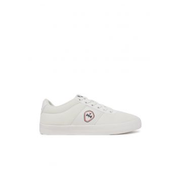 Pantofi sport dama - 12024 -  Textil - Alb - Alb