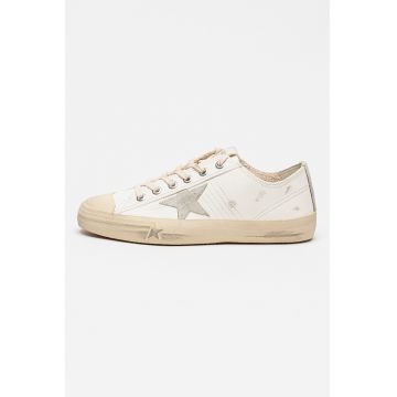 Pantofi sport V-Star din piele - Alb murdar/Bej deschis