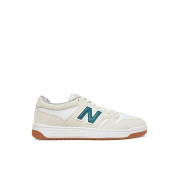 Tenisi barbati -  NM480JDI - piele naturala - alb