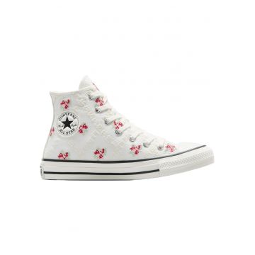 Tenisi  Chuck Taylor All Star Vintage cu broderie - Alb