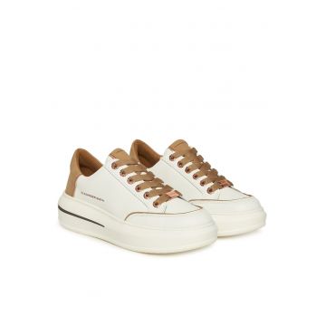 Tenisi dama -  ASBCLSW-17 - piele naturala - alb