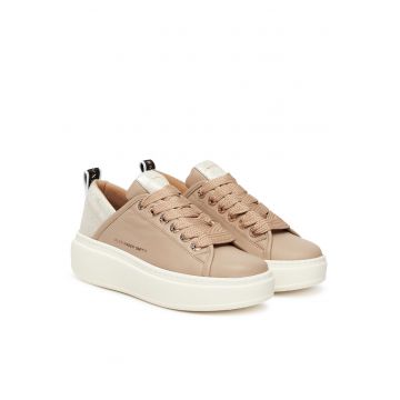 Tenisi dama -  ASBCWHW-0524 - piele naturala - bej -