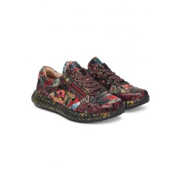Tenisi dama  Framboise Burton 1123 - piele naturala - multicolor