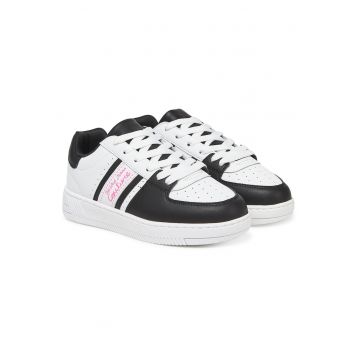 Tenisi dama -  L02 78VA3SJ7 - Alb/Negru - piele naturala
