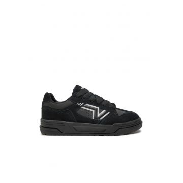Tenisi dama -  piele naturala - negru/alb -