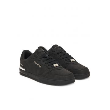 Tenisi  din piele naturala - Negru