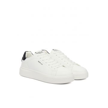 Tenisi  din piele naturala pentru barbati - Alb