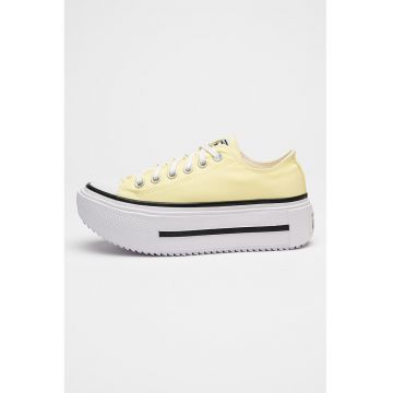 Tenisi flatform Lift Double Stack - Galben deschis