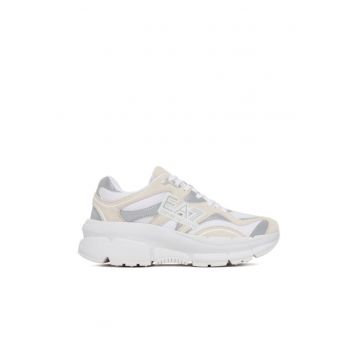 Tenisi unisex  Triple White/Silver - textil - alb - Alb