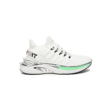 Pantofi sport barbati -  alb - textil - pentru alergare