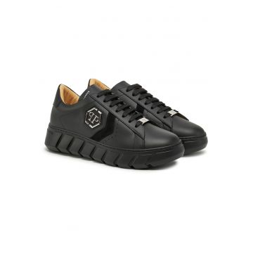 Pantofi sport barbati -  N0202 - piele naturala - negru
