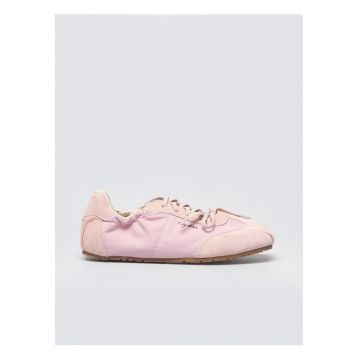 Pantofi sport cu insertii de piele nabuc