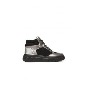Pantofi sport dama -  Negru - piele naturala -