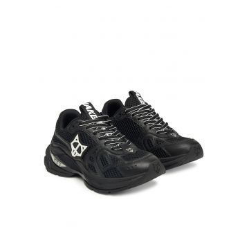 Pantofi sport dama -  piele naturala - alb/negru