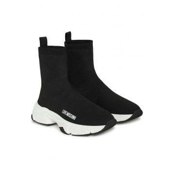 Pantofi sport dama -  textil - Alb/Negru