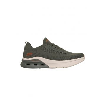 Pantofi sport din material textil Bobs Arc Waves 2.0 - Portocaliu mandarina/Verde aquamarin/Bej deschis