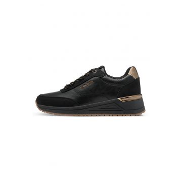 Pantofi sport wedge low cut - Negru