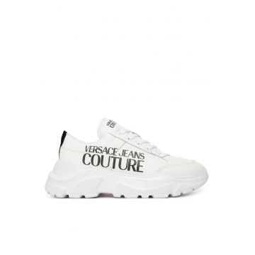 Tenisi barbati  piele naturala - alb