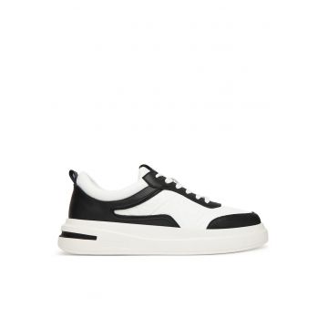 Tenisi barbati  piele naturala - Alb