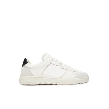 Tenisi barbati  piele naturala - Alb