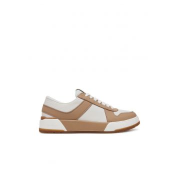 Tenisi dama -  2514761091650 - piele naturala - maro/alb