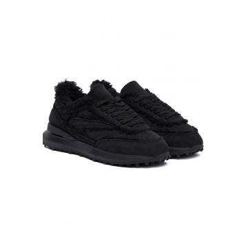 Tenisi dama  Athleta Shearling W4 - piele naturala - negru