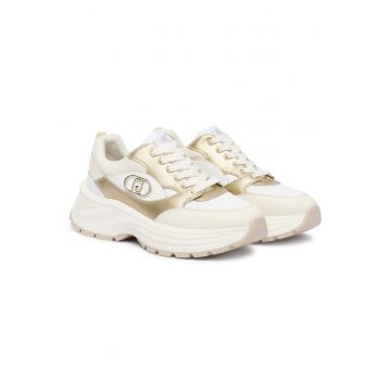 Tenisi dama  BF5035 PX026 - piele naturala - alb/auriu