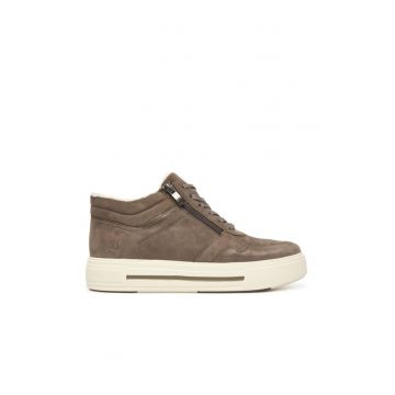 Tenisi dama  Dk Taupe Suede 367 9-26251-45 - piele naturala - maro