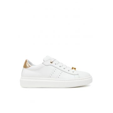 Tenisi dama -  piele naturala - auriu/alb -