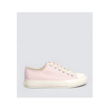 Tenisi din panza cu detaliu logo