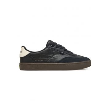 Tenisi unisex  negru - piele naturala