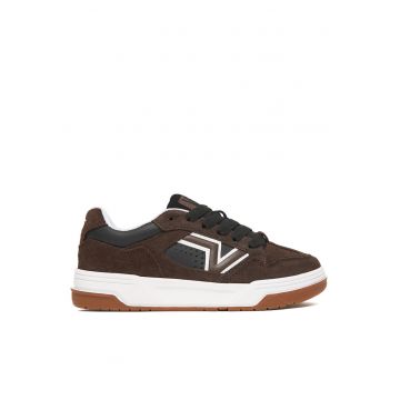 Tenisi unisex  Upland - piele naturala - maro/negru