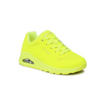 Pantofi sport dama - 73667 -  Piele ecologica - Galben
