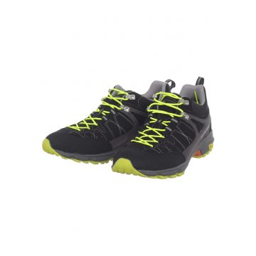 Pantofi sport dama  pentru trekking - negru/galben -