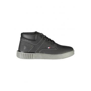Sneakers barbati - U.S. POLO BEST PRICE - 50% Poliester - 50% Poliuretan - Negru - 23747 - Negru